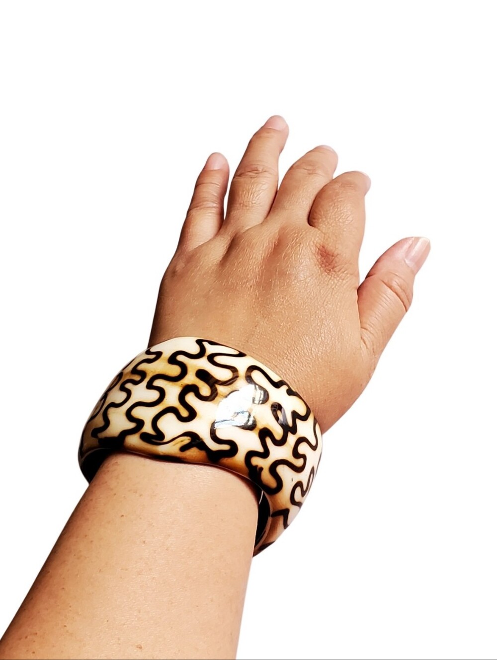 Vtg. Wide Chunky Bangle